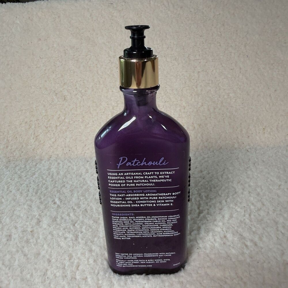 Bath & Body Works Aromatherapy  PATCHOULI Body Lotion 6.5 oz RARE - Picture 2 of 3
